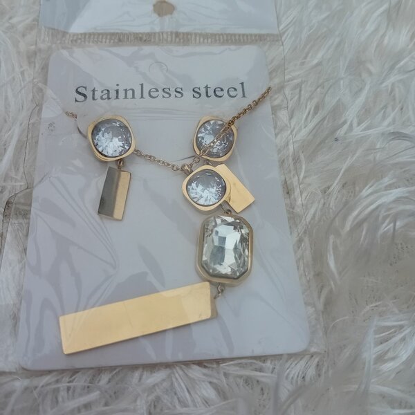 Parure en acier inoxydable chic