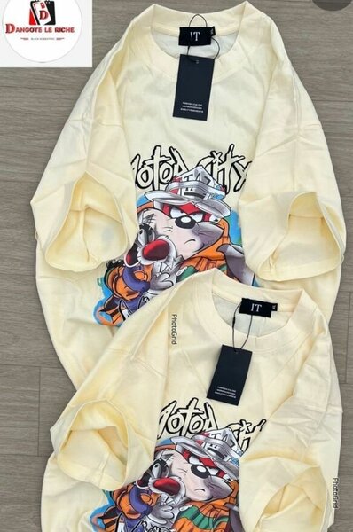 T-shirt oversize avec motif cartoon