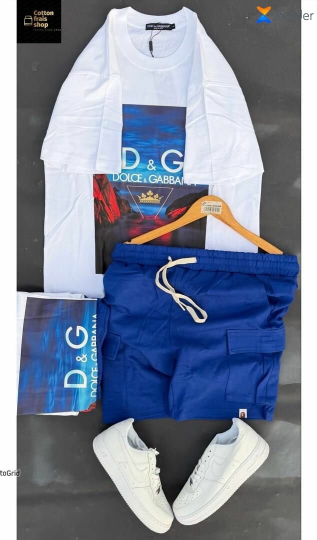 Ensemble homme - T-shirt, shorts et baskets