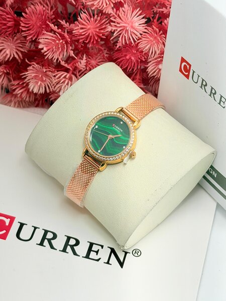 Montre Femme Curren Luxe Verte