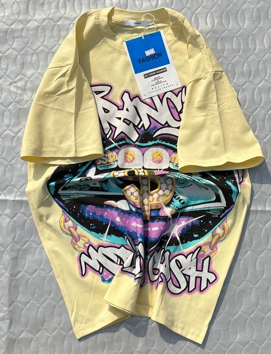 T-shirt streetwear jaune