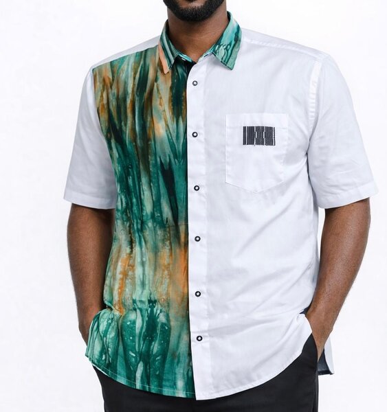 Chemise Homme Bicolore Élégante
