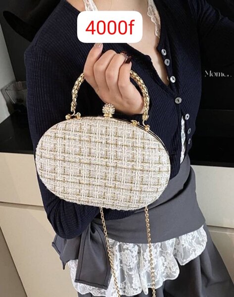 Sac à main en tweed chic