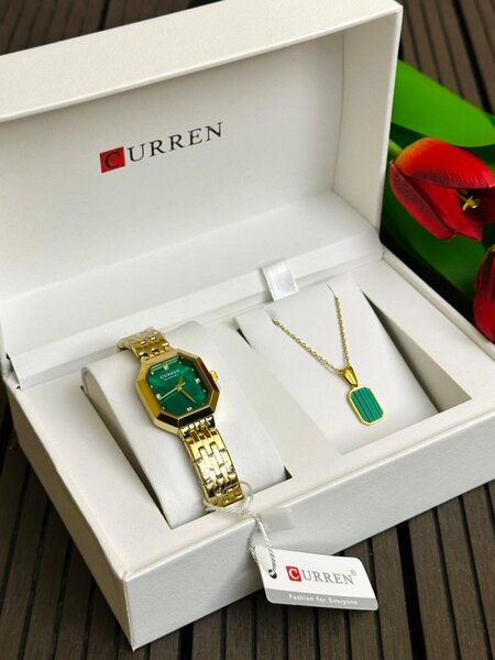 Montre CURREN avec collier en acier inoxydable