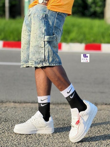 Short en jean décontracté