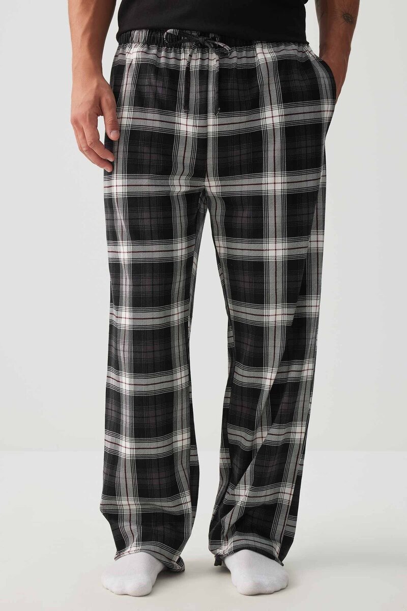 Pantalons à carreaux confortables