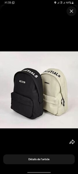 Sac à dos tendance unisexe