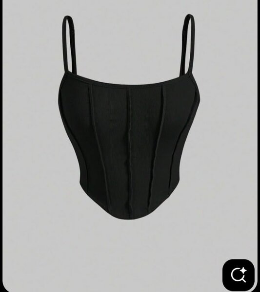 Top bustier noir élégant