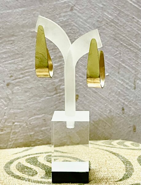 Boucles d'oreilles élégantes dorées