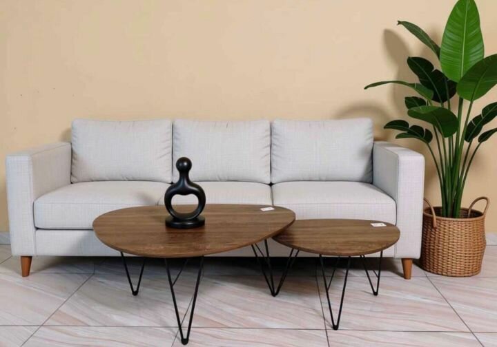 Table basse design en bois CJ-101