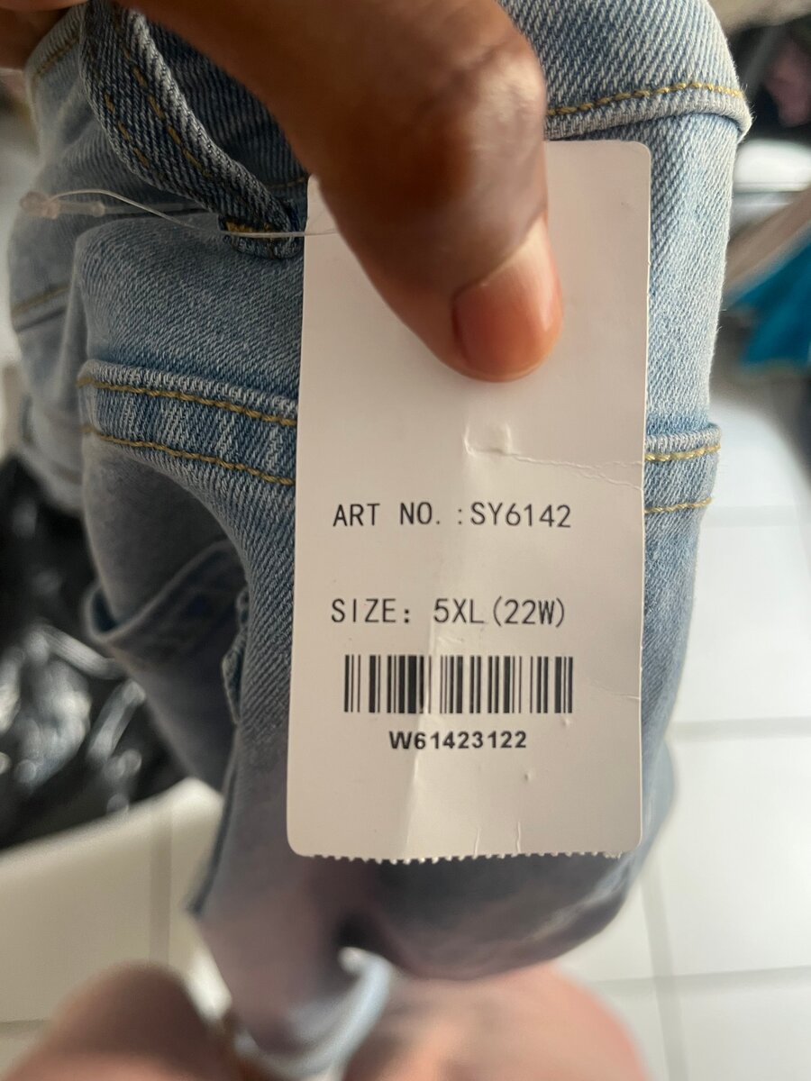 Jean évasé grande taille 5XL