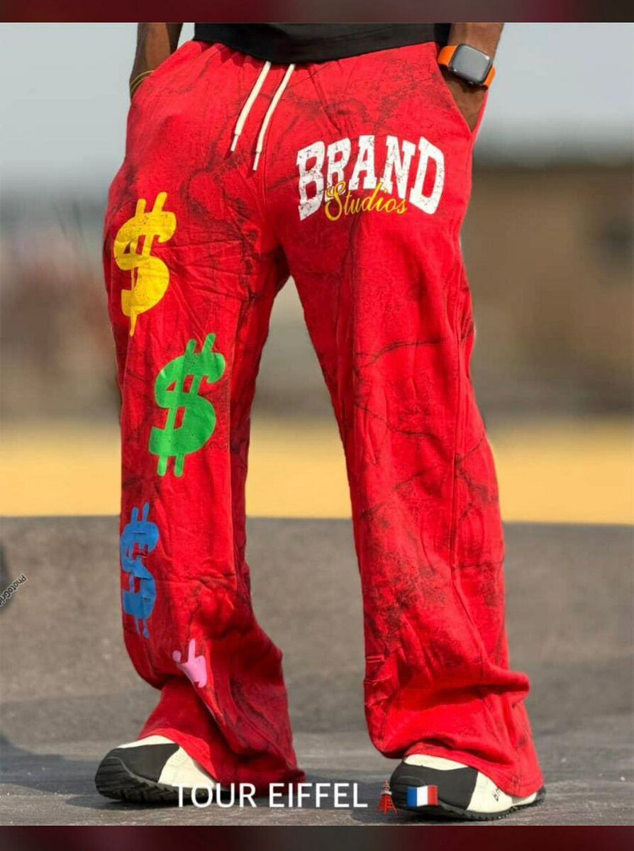 Pantalon rouge homme