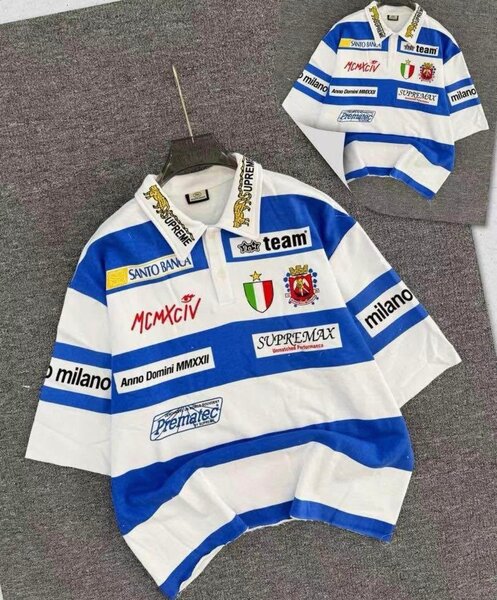 Polo à rayures colorées