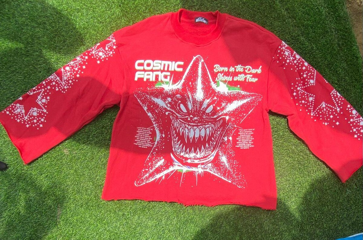 sweat-shirt oversize rouge