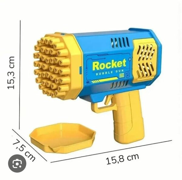 Pistolet à bulles Rocket 40 trous