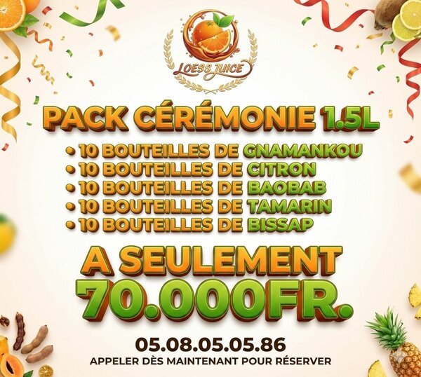 Pack Cérémonie Jus 1L