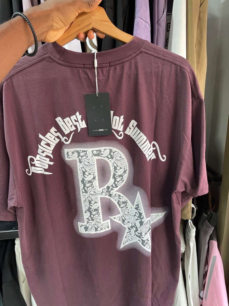T-shirt Rockstar marron