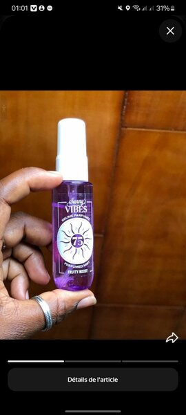 Brume parfumée envoûtante