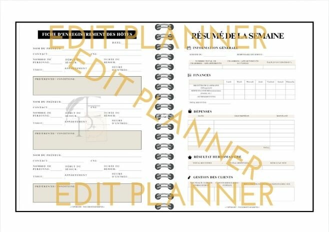 1 mois Planner Résidence