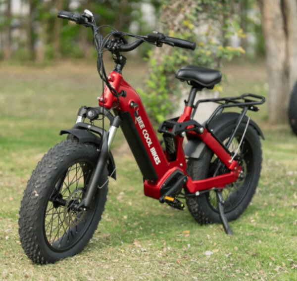 Vélo électrique pliant rouge Bee Cool Bikes