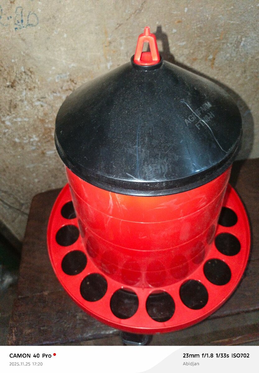 Distributeur de nourriture pour volaille