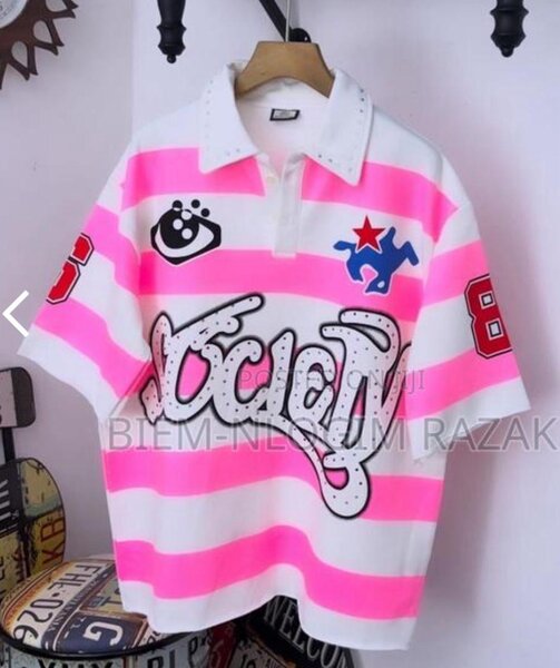 Polo rayé tendance homme