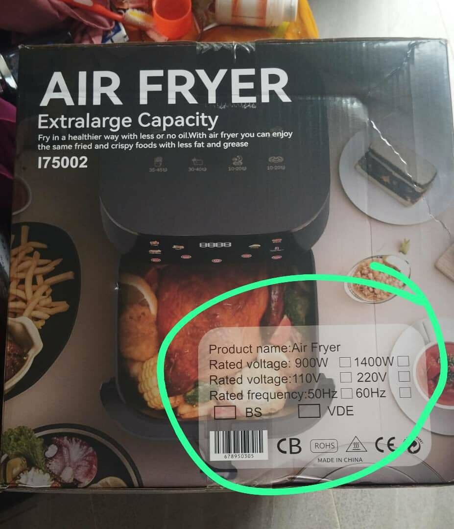 Friteuse air fryer tactile 10L