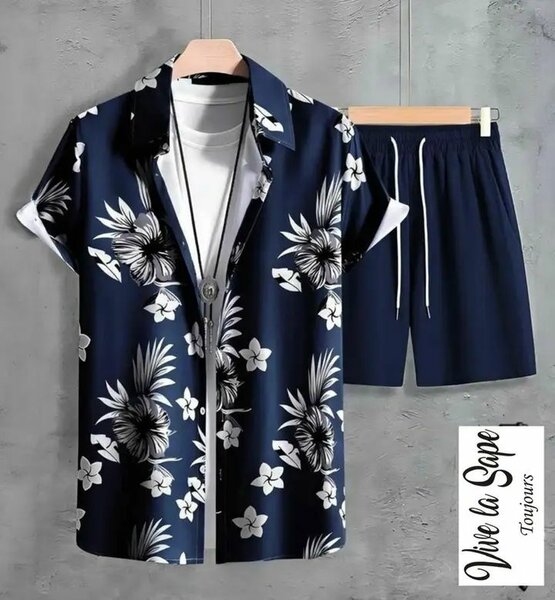Ensemble homme été chemise et short