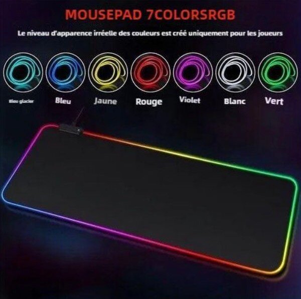Tapis Souris LED RGB Gaming