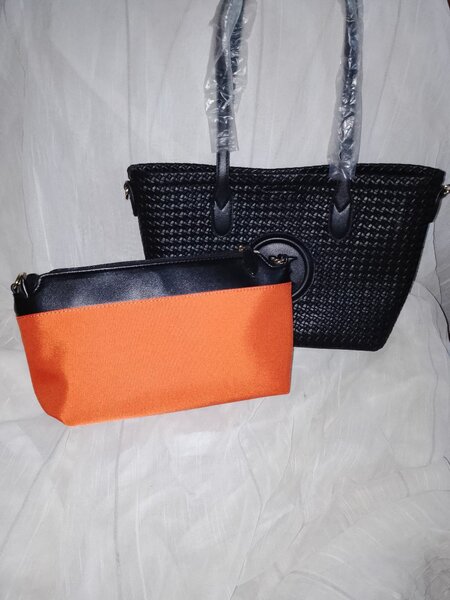 Ensemble sac à main tressé