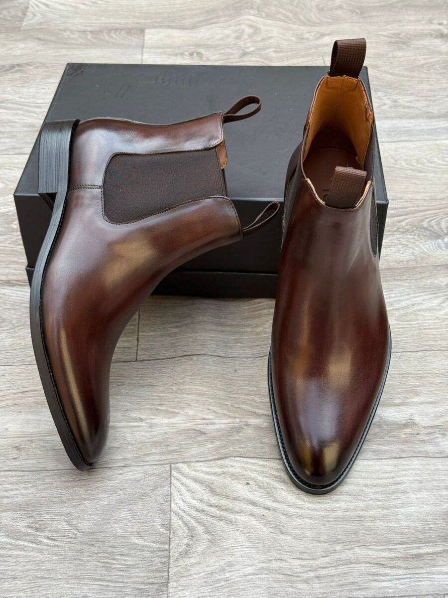 Boots Chelsea en cuir élégant