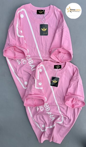 T-shirt rose unisexe tendance