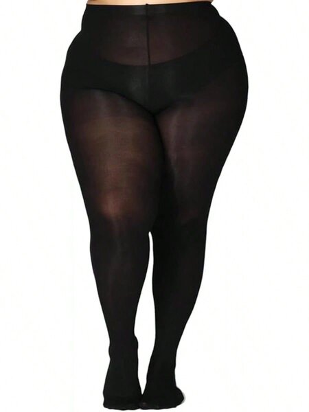 Collant noir opaque pour femme