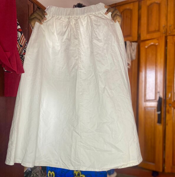 Jupe blanche en jean