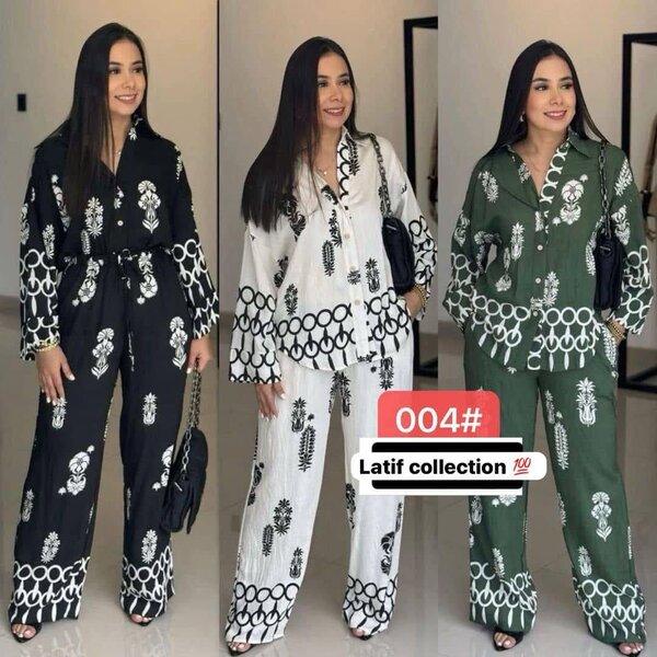 Tenue féminine chic imprimée