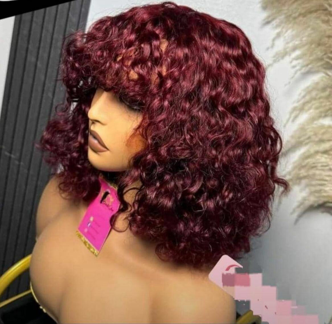 Perruque Bouclée en Dentelle Parfaite