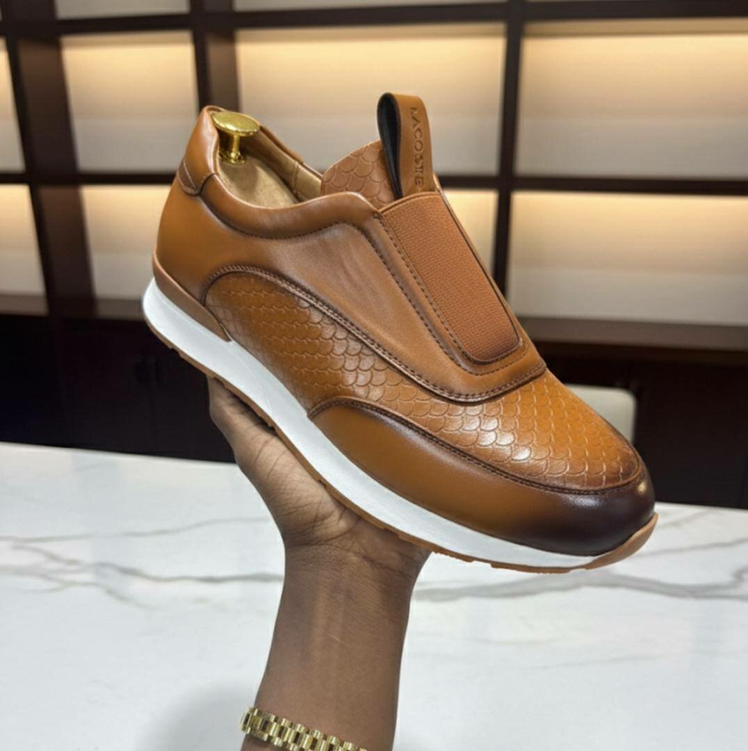 Sneakers modernes en cuir