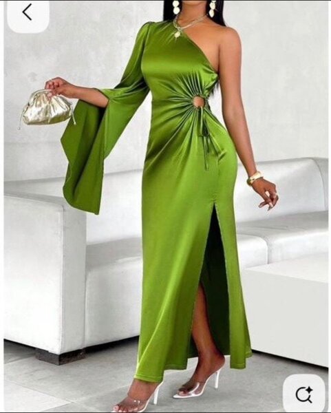 Robe verte élégante pour femmes