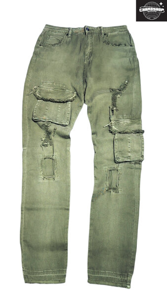 Jean cargo décontracté homme