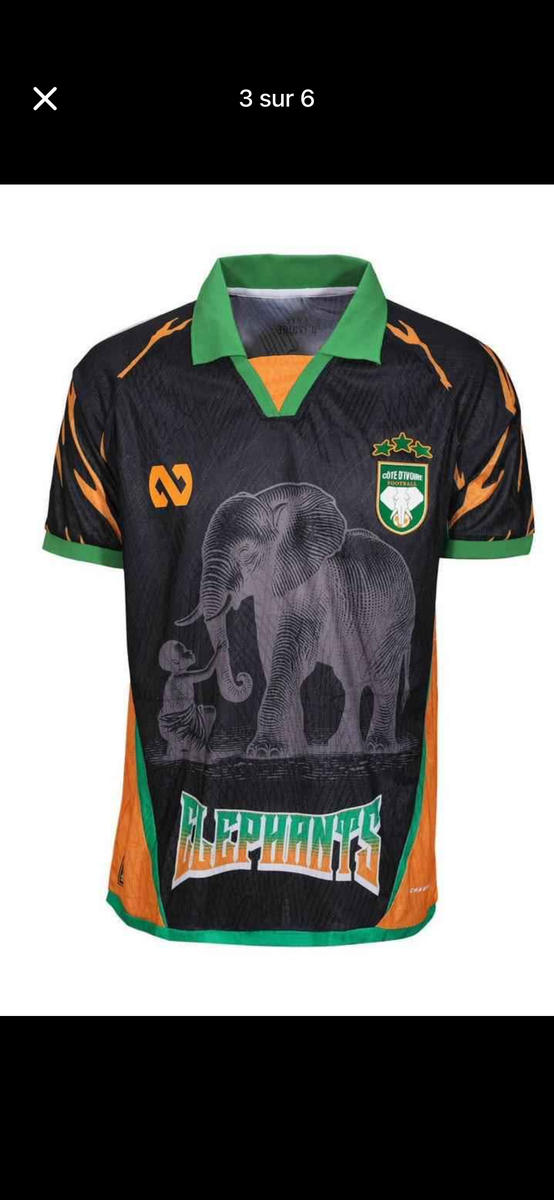 Maillot Éléphants Football