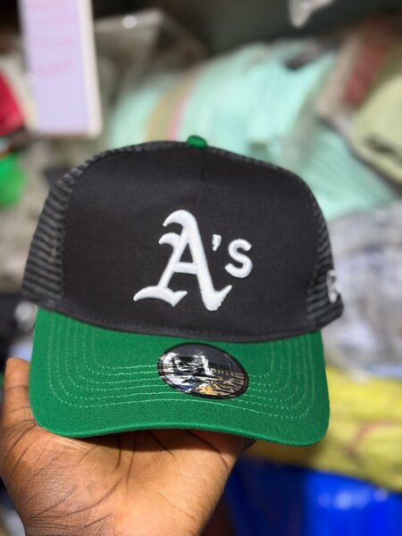 Casquette Trucker A's Verte et Noire