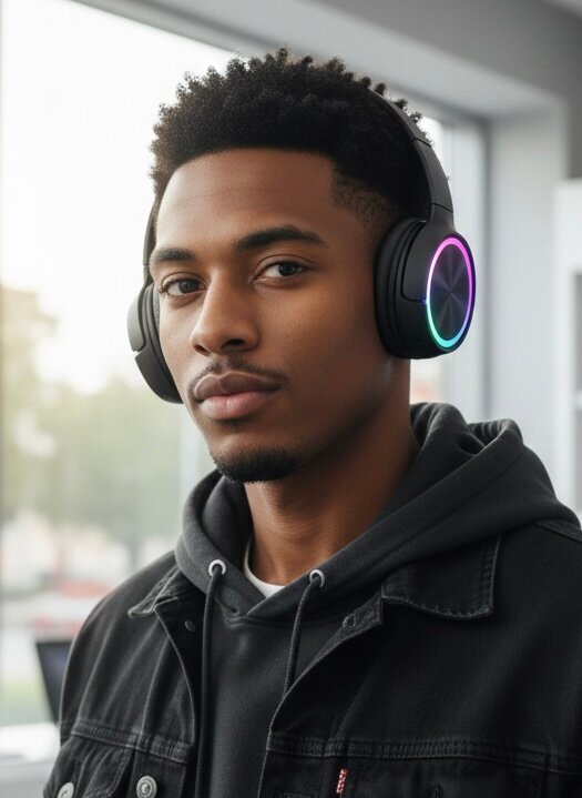 Casque Bluetooth Aruma avec LED