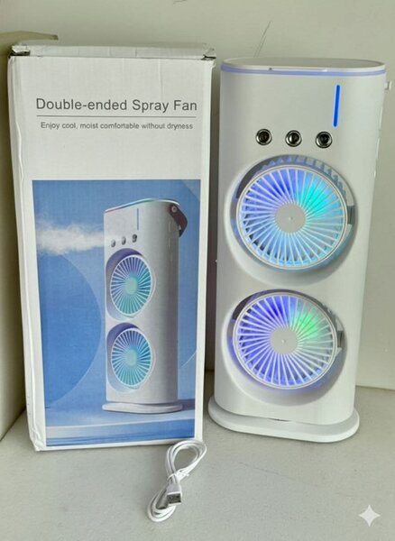 Mini ventilateur brumisateur double face