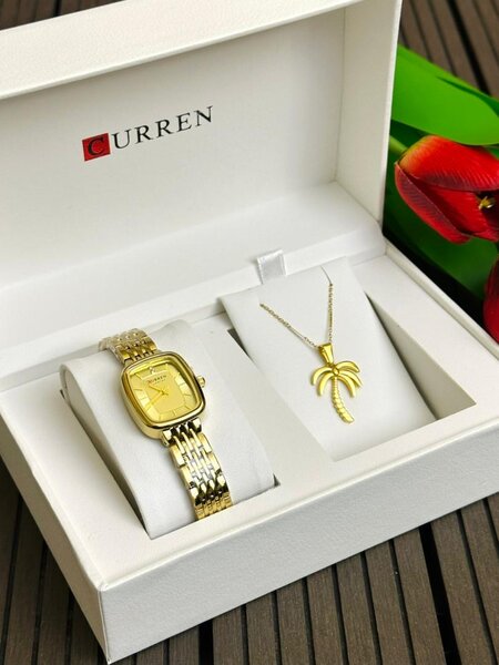 CURREN Montre Femme Luxe avec Collier
