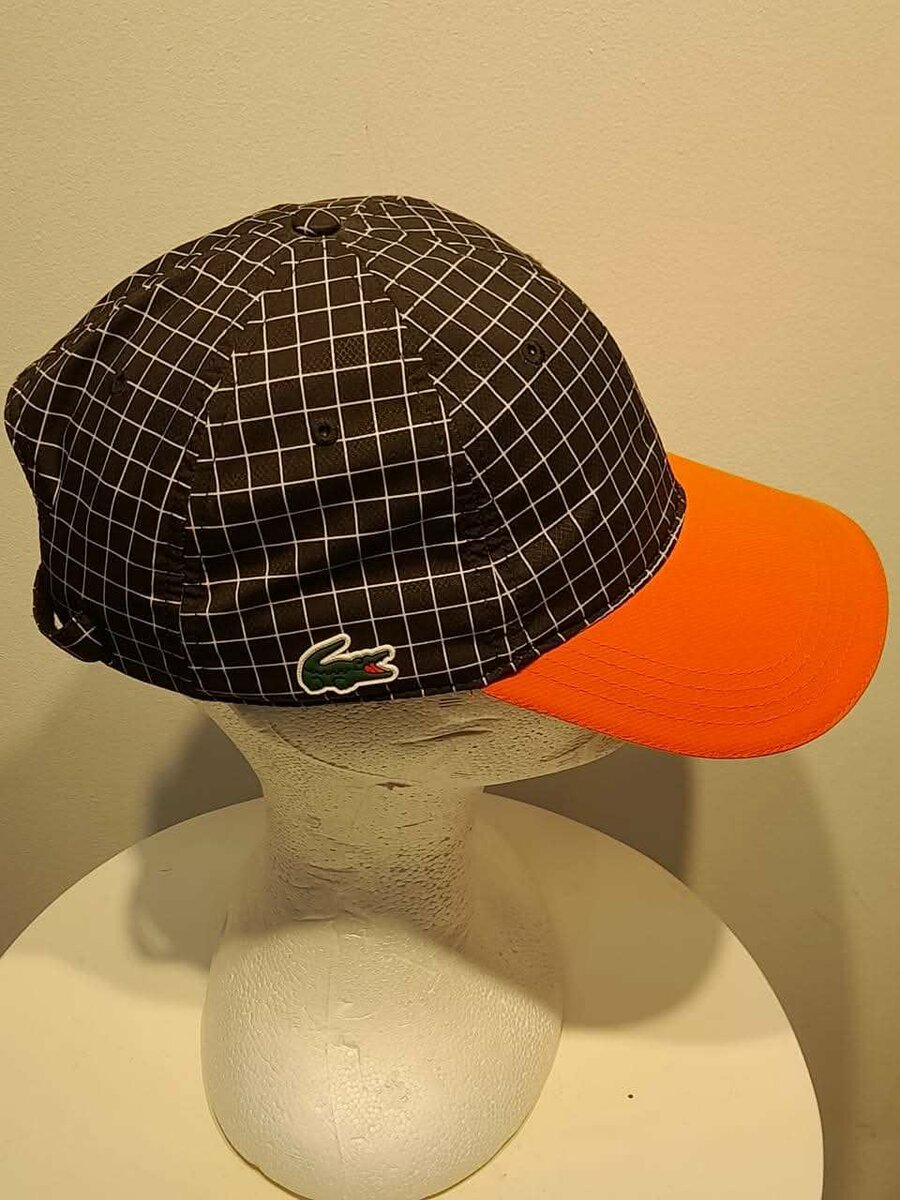 Casquette Lacoste noir et orange