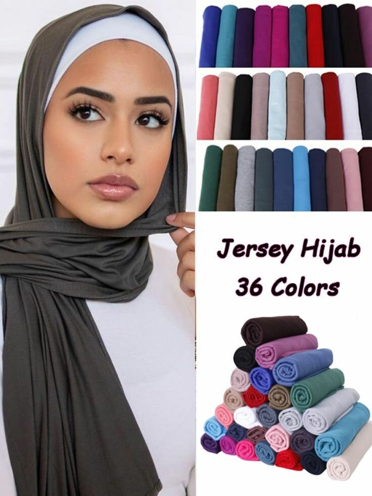 Hijab en Jersey 36 Couleurs