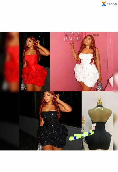 Robe bustier élégante soirée