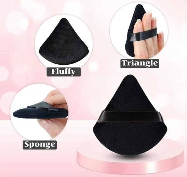 Houppettes en triangle douces