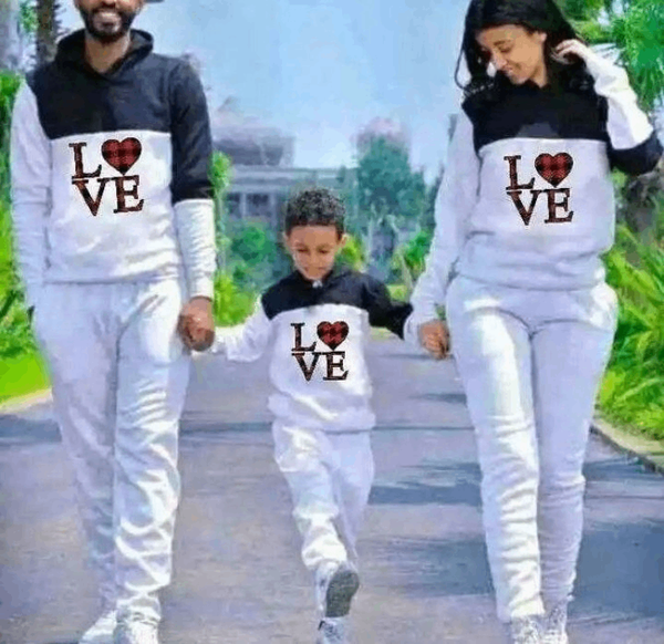 Ensemble de survêtement famille 'I Love'