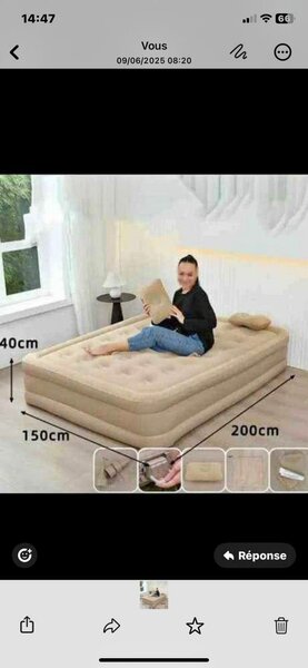 Matelas gonflable double confortable